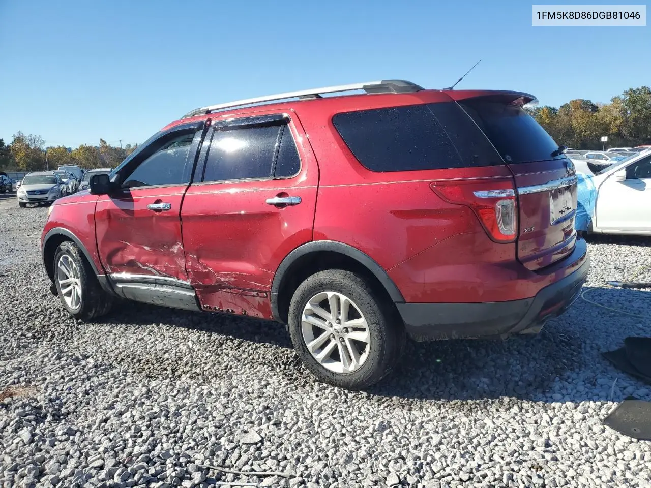 1FM5K8D86DGB81046 2013 Ford Explorer Xlt
