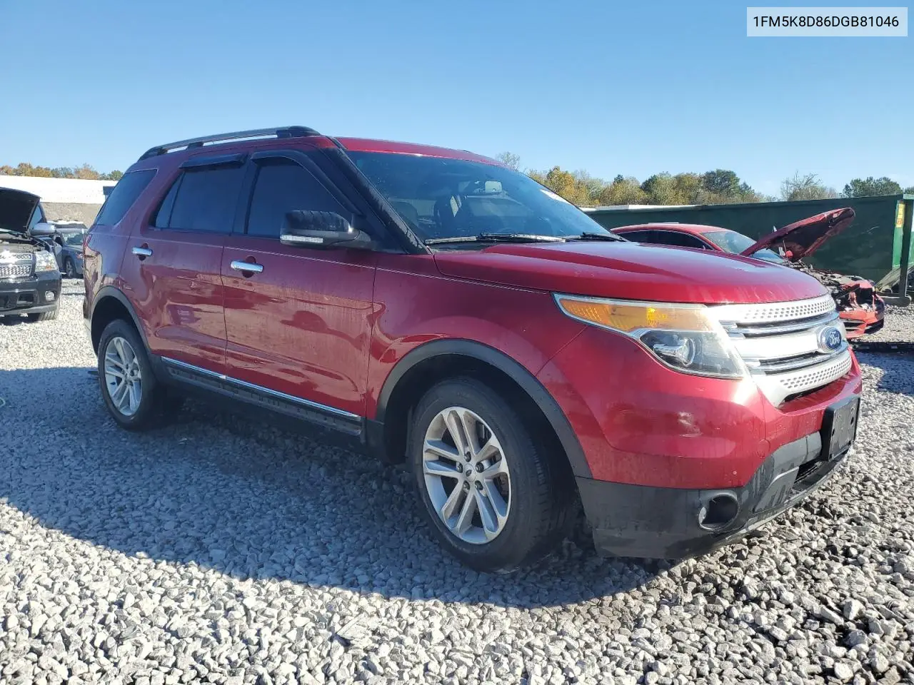 1FM5K8D86DGB81046 2013 Ford Explorer Xlt