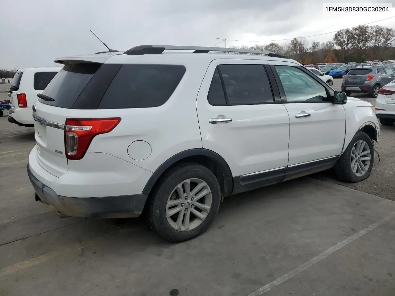 1FM5K8D83DGC30204 2013 Ford Explorer Xlt