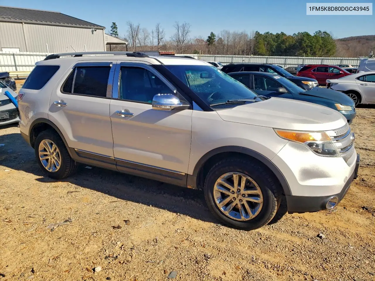 1FM5K8D80DGC43945 2013 Ford Explorer Xlt