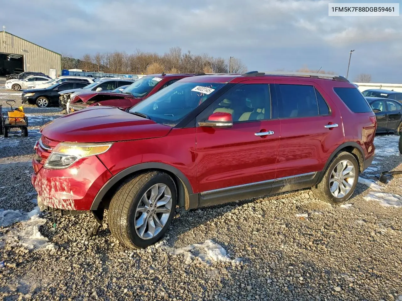 1FM5K7F88DGB59461 2013 Ford Explorer Limited