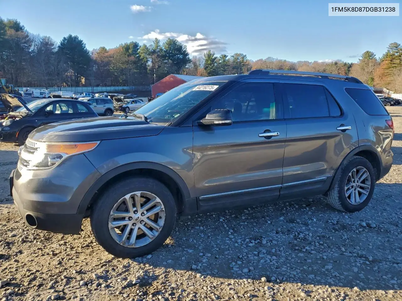 1FM5K8D87DGB31238 2013 Ford Explorer Xlt