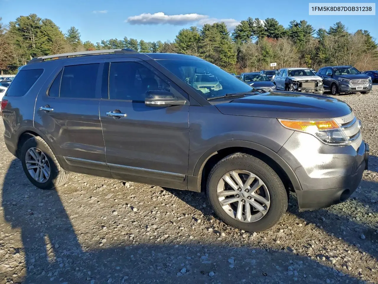 1FM5K8D87DGB31238 2013 Ford Explorer Xlt