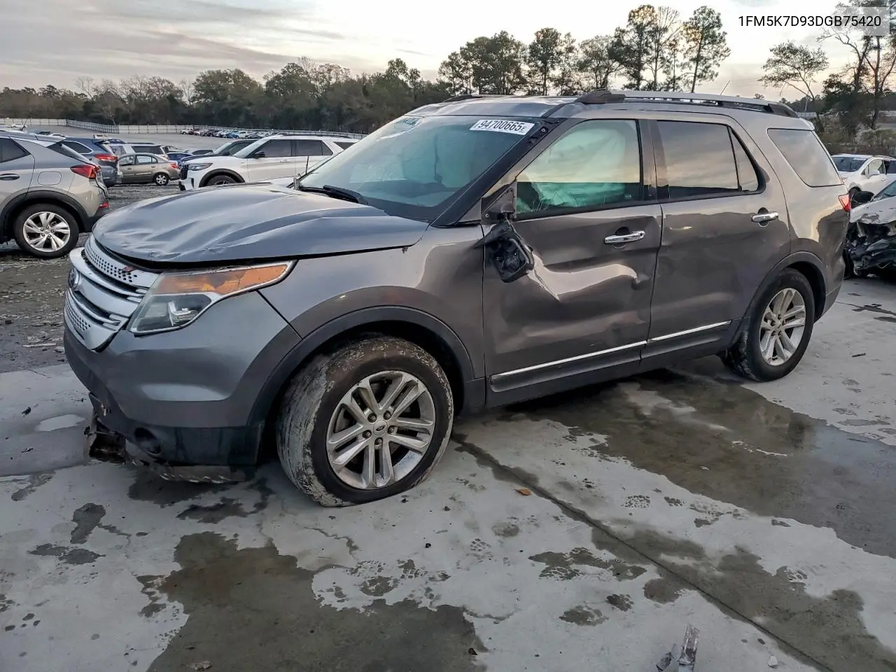 1FM5K7D93DGB75420 2013 Ford Explorer Xlt