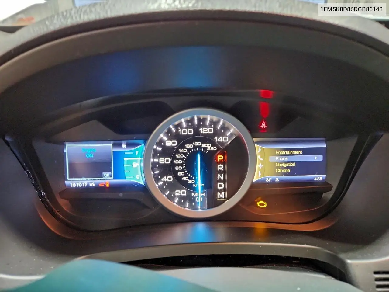1FM5K8D86DGB86148 2013 Ford Explorer Xlt