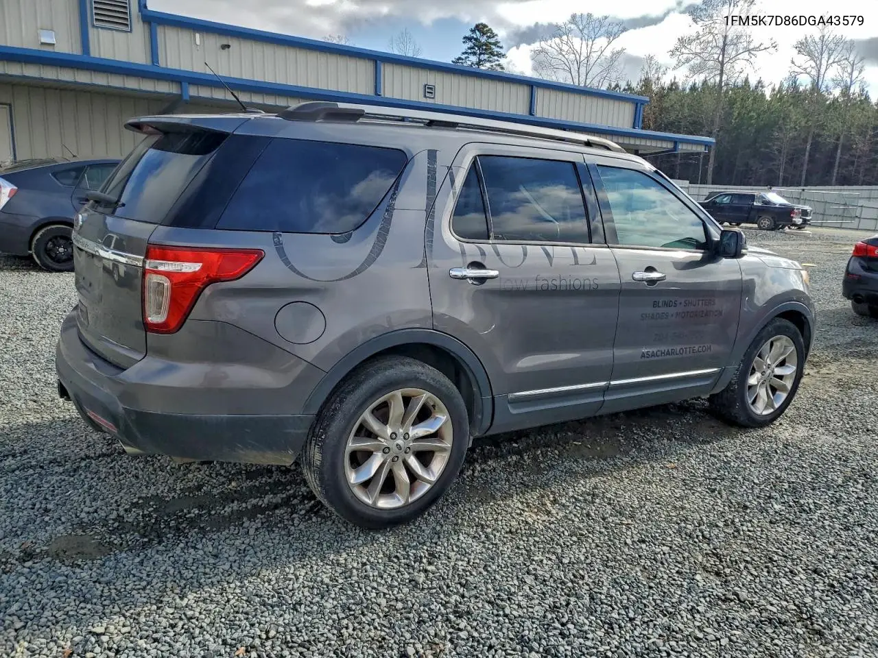 1FM5K7D86DGA43579 2013 Ford Explorer Xlt