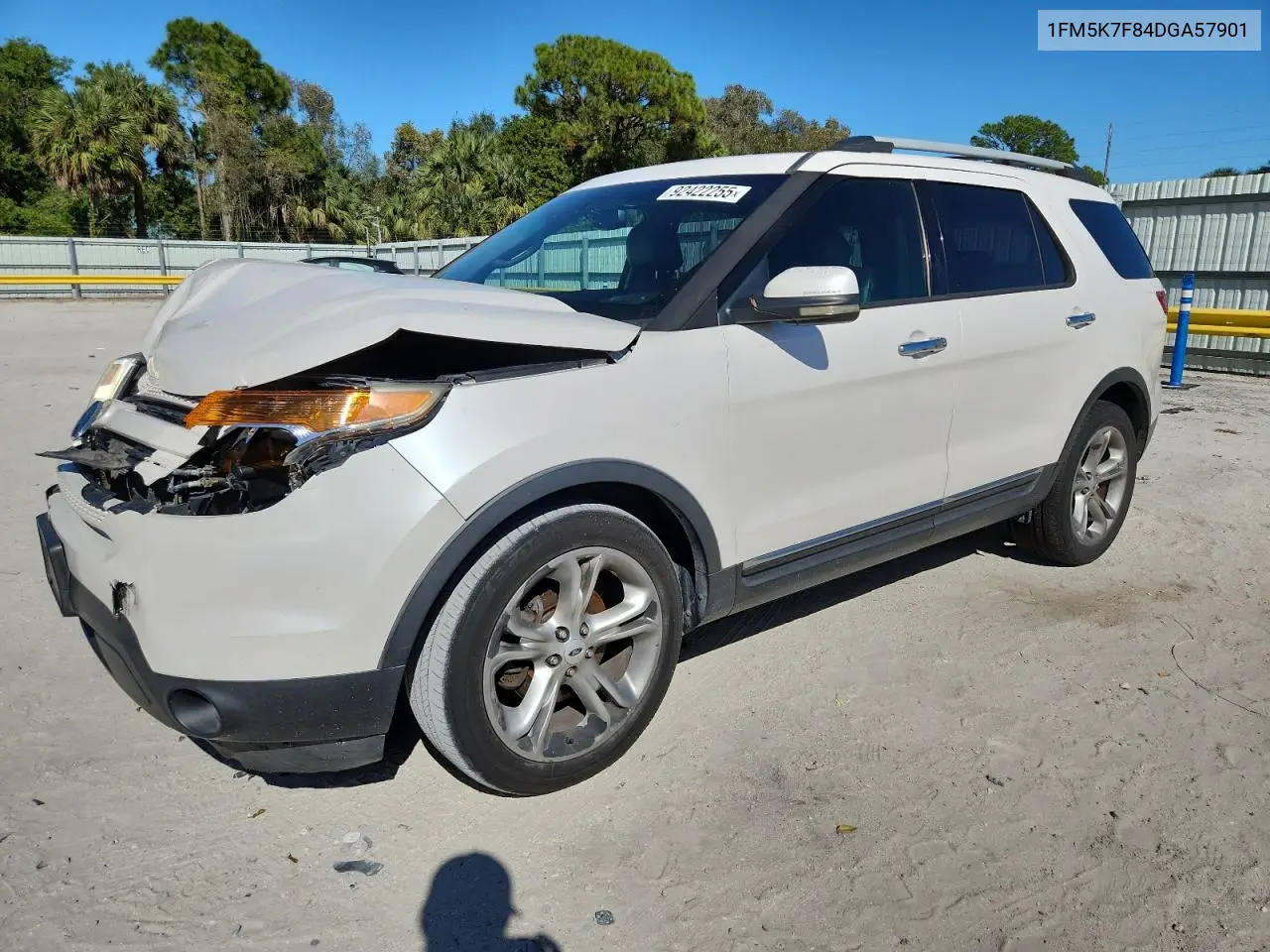1FM5K7F84DGA57901 2013 Ford Explorer Limited