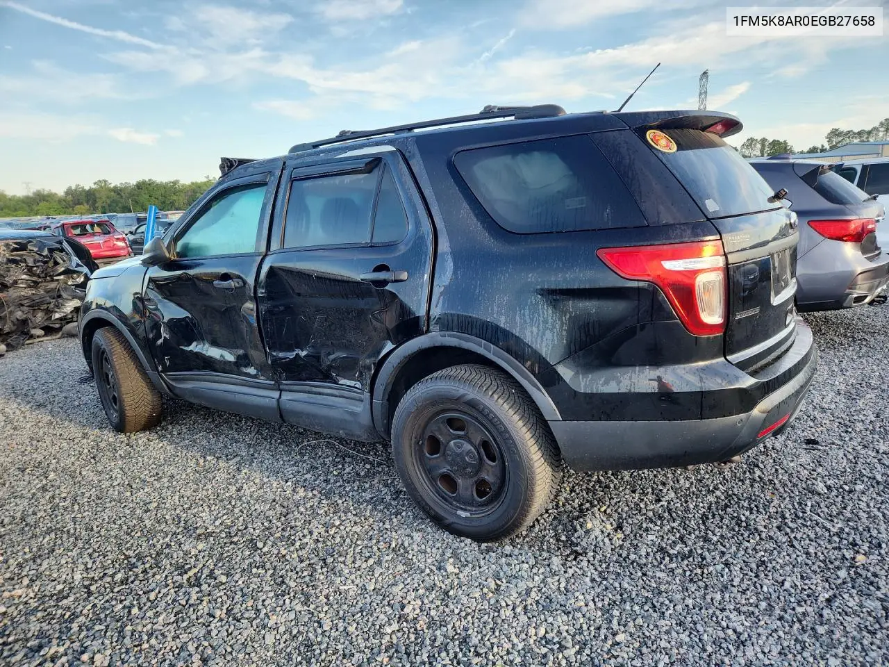 1FM5K8AR0EGB27658 2014 Ford Explorer Police Interceptor