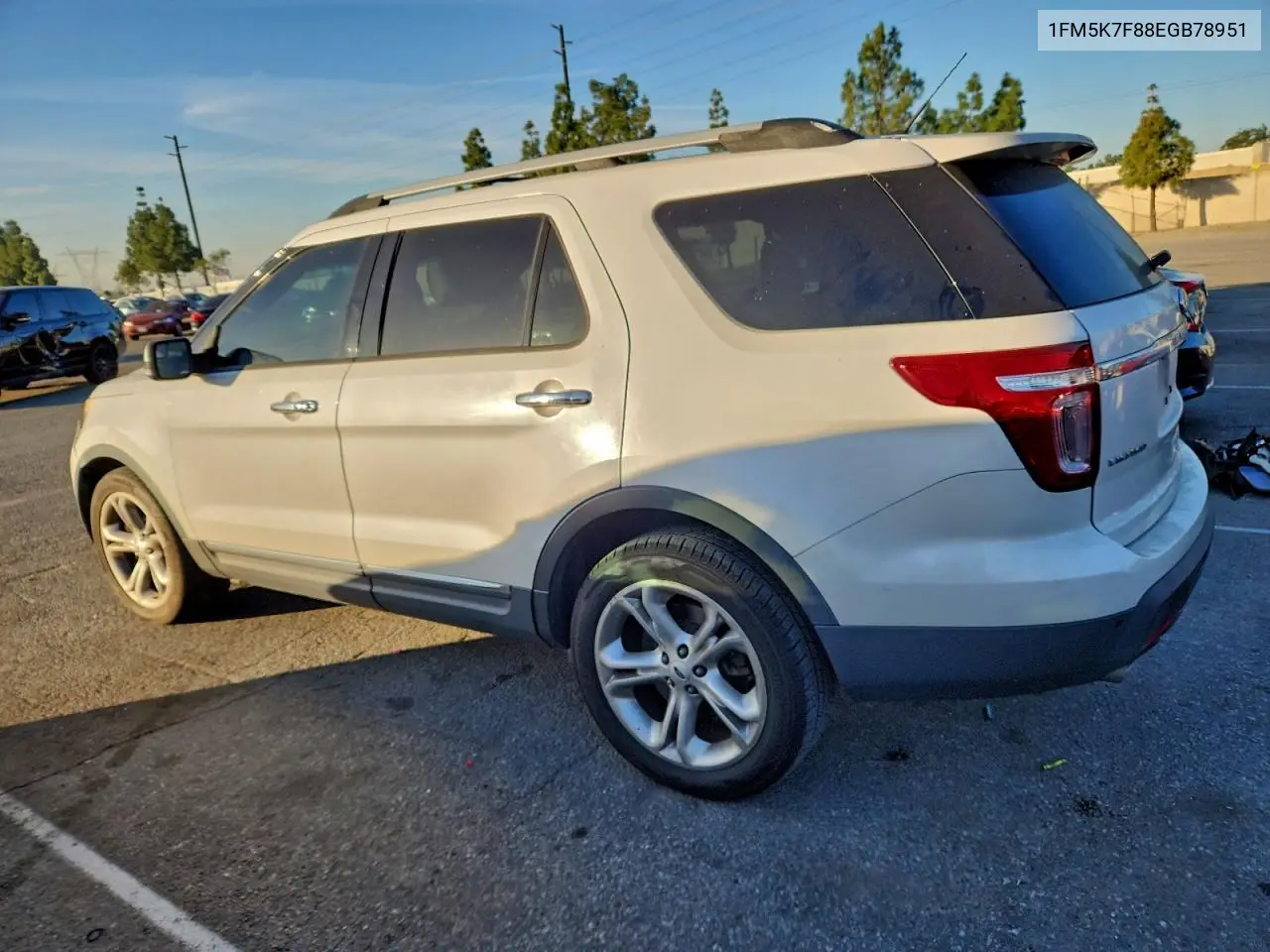 1FM5K7F88EGB78951 2014 Ford Explorer Limited