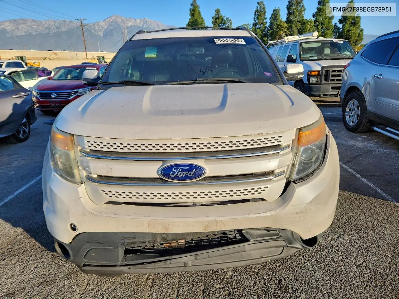 1FM5K7F88EGB78951 2014 Ford Explorer Limited