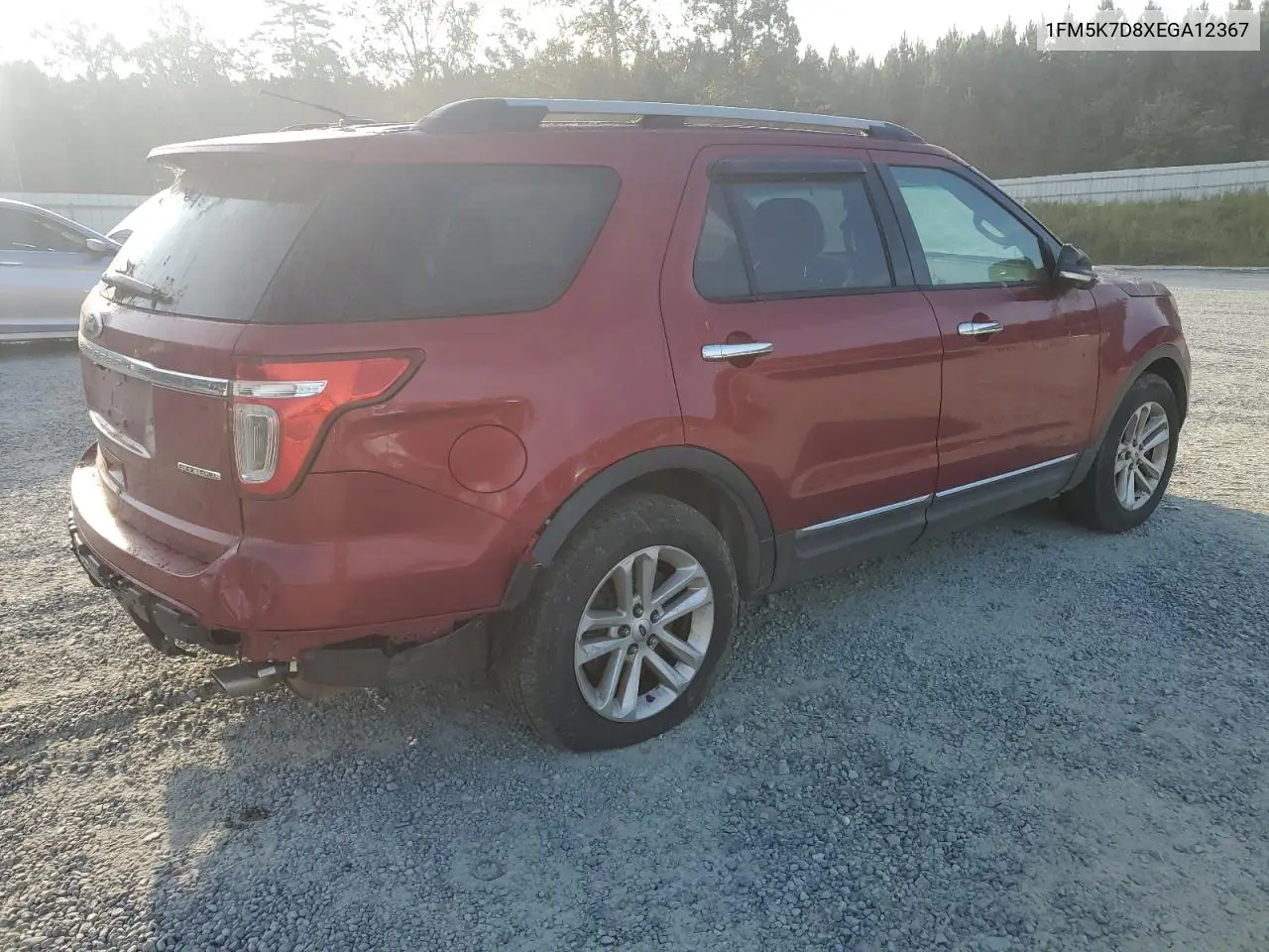 1FM5K7D8XEGA12367 2014 Ford Explorer Xlt