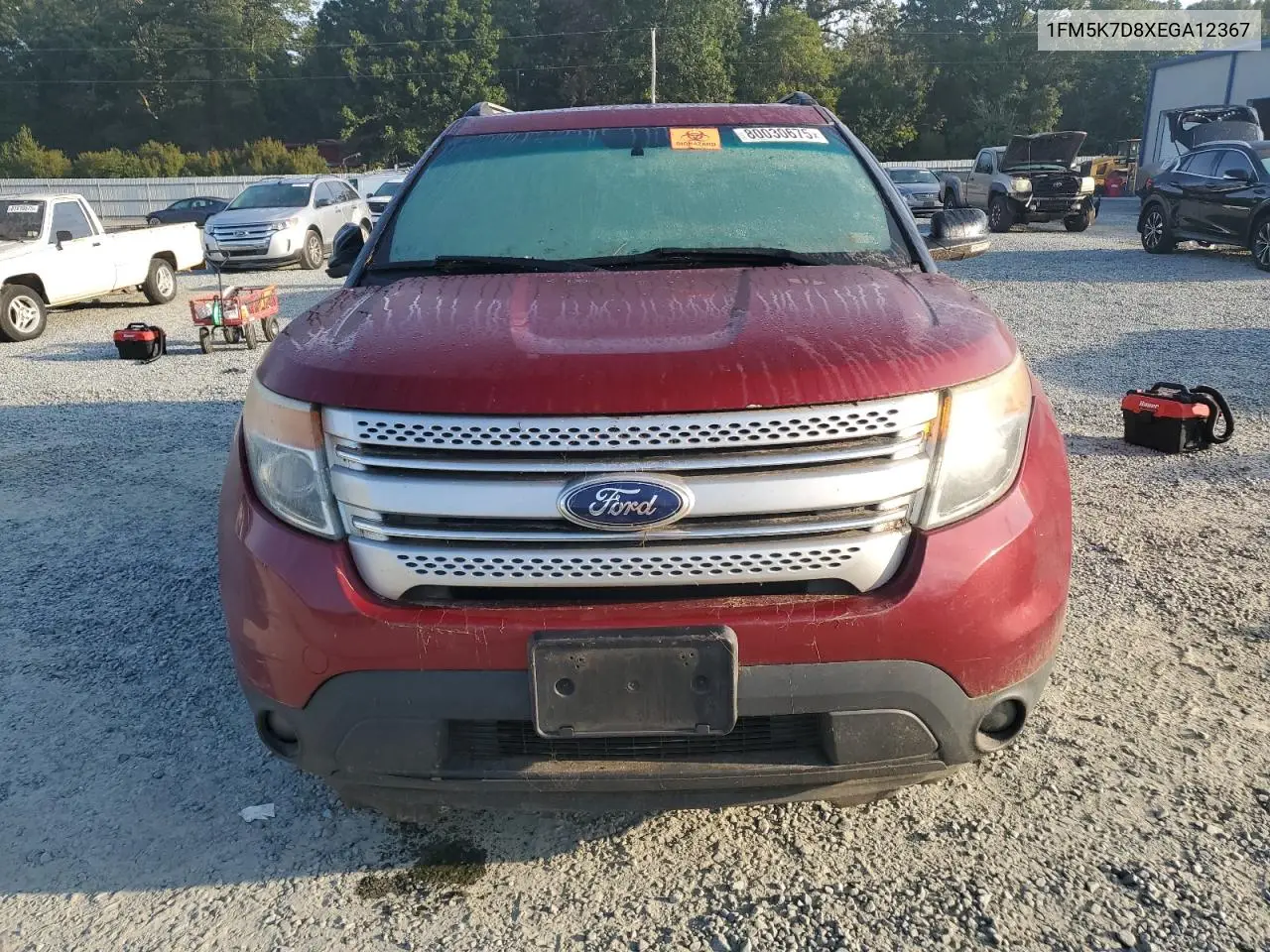 1FM5K7D8XEGA12367 2014 Ford Explorer Xlt