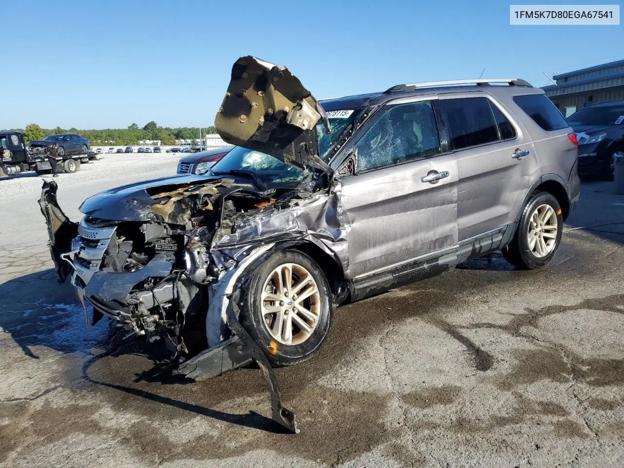 1FM5K7D80EGA67541 2014 Ford Explorer Xlt