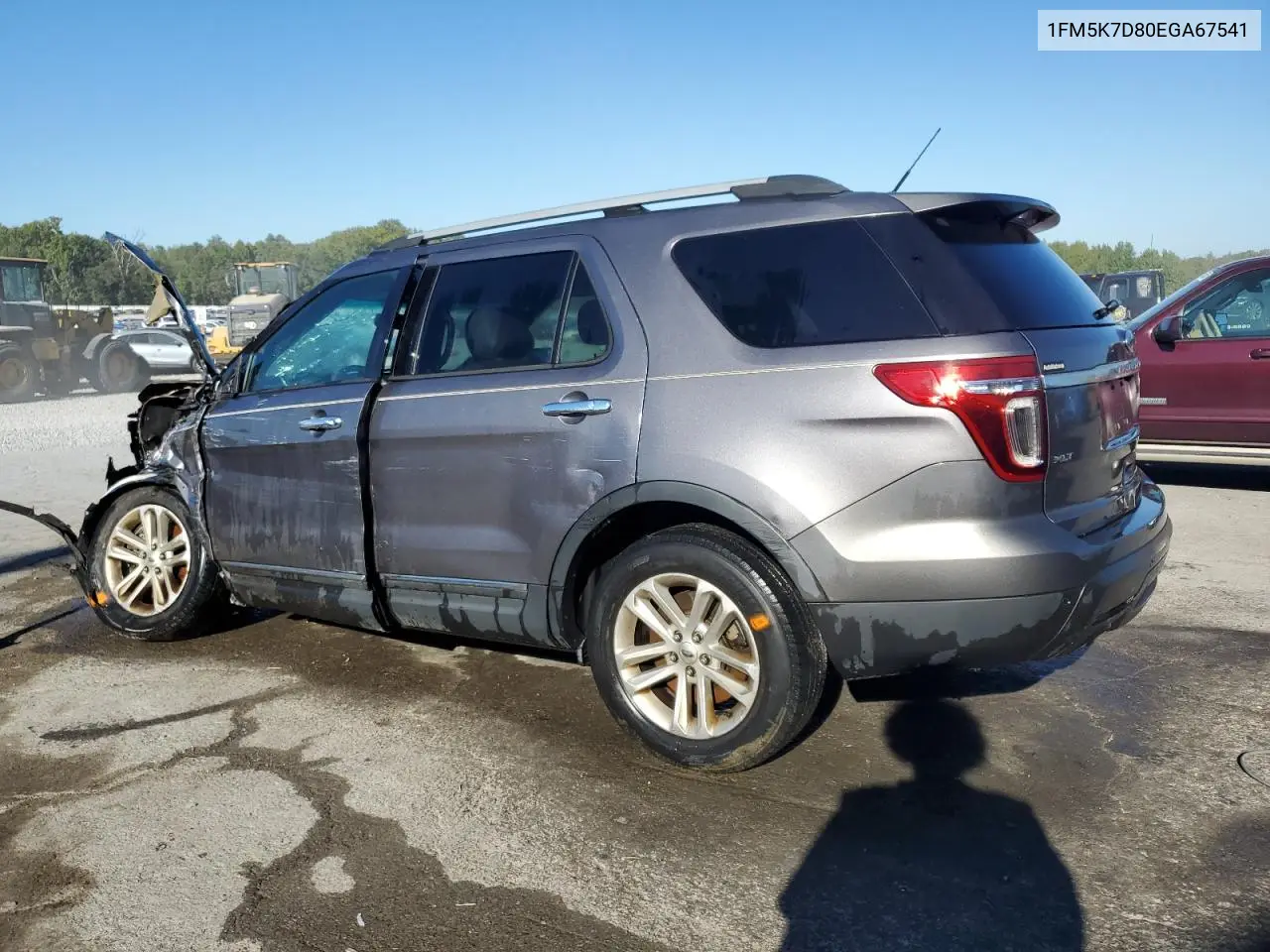 1FM5K7D80EGA67541 2014 Ford Explorer Xlt