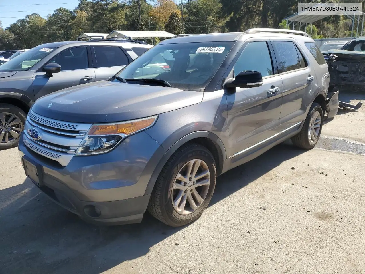 1FM5K7D80EGA40324 2014 Ford Explorer Xlt