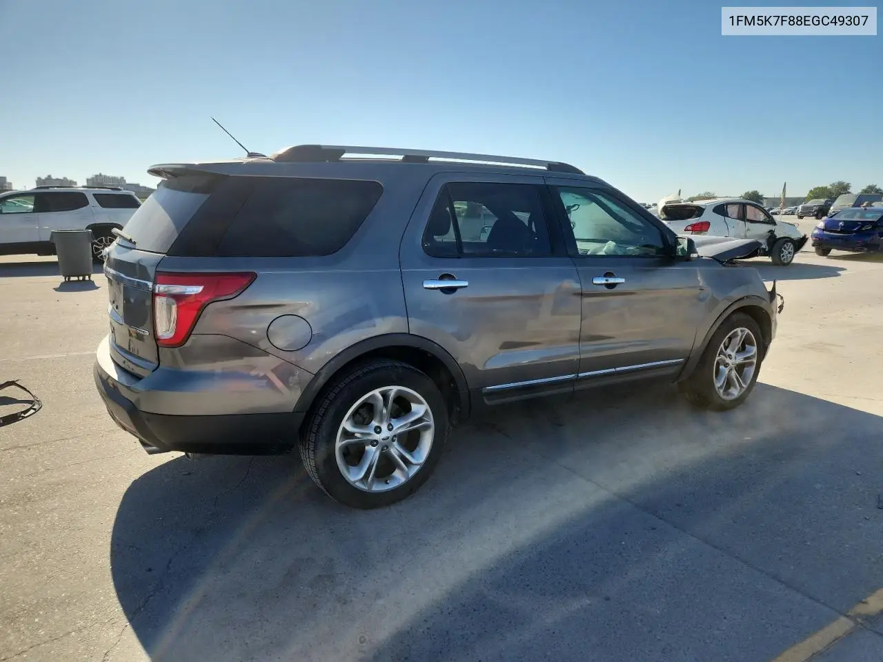 1FM5K7F88EGC49307 2014 Ford Explorer Limited