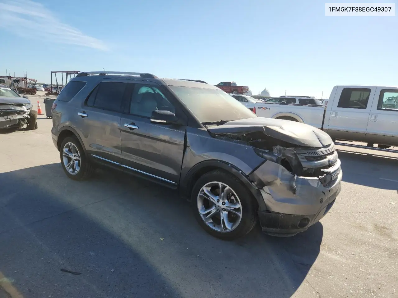 1FM5K7F88EGC49307 2014 Ford Explorer Limited