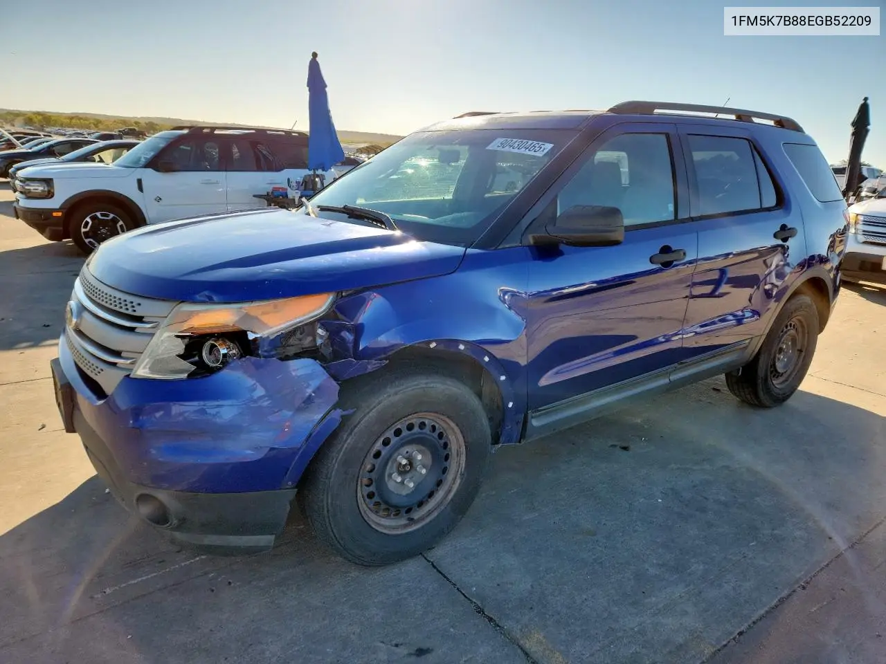 1FM5K7B88EGB52209 2014 Ford Explorer