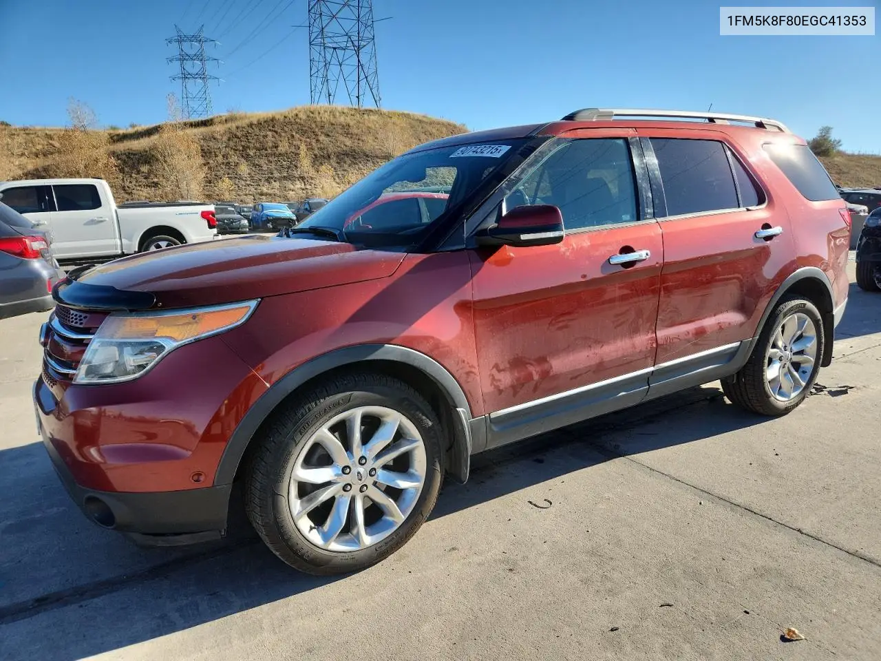 1FM5K8F80EGC41353 2014 Ford Explorer Limited