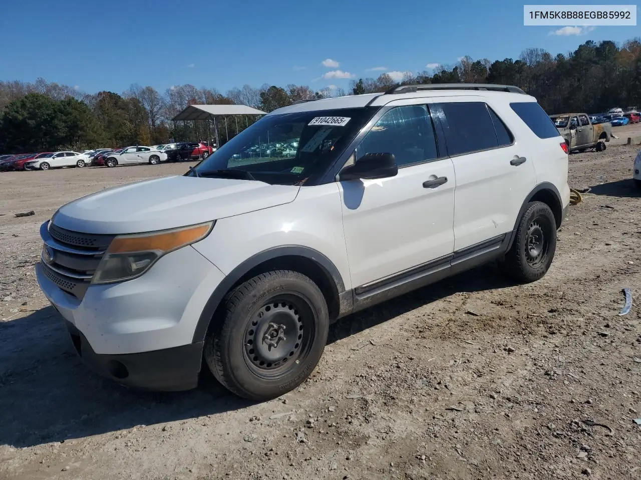 1FM5K8B88EGB85992 2014 Ford Explorer