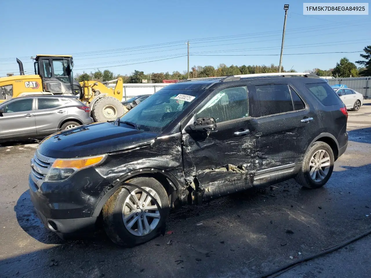 1FM5K7D84EGA84925 2014 Ford Explorer Xlt