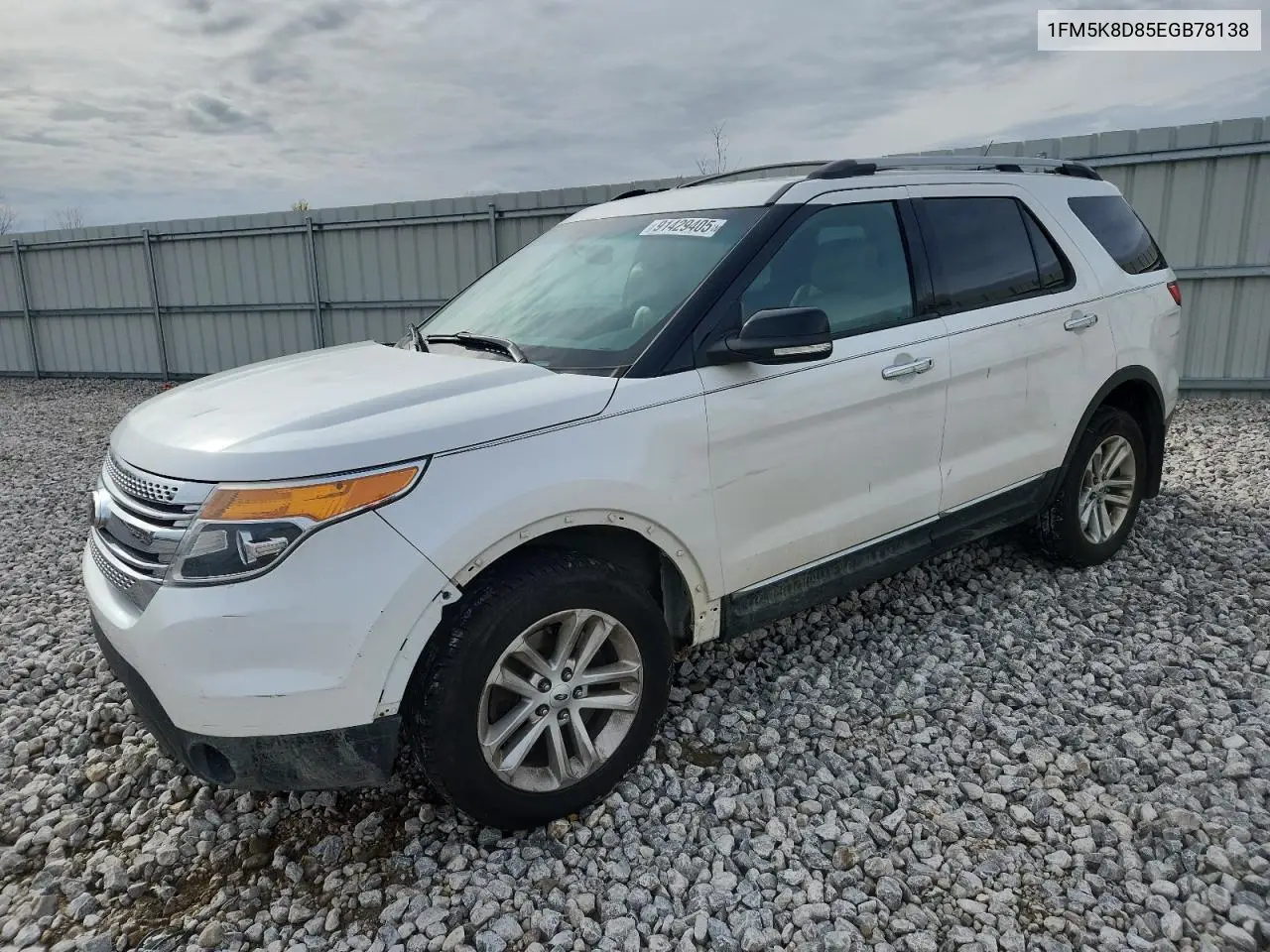 1FM5K8D85EGB78138 2014 Ford Explorer Xlt