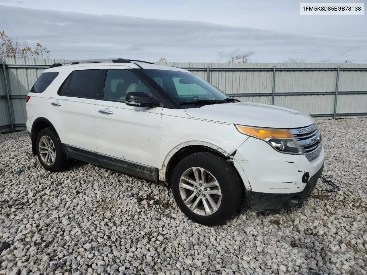 1FM5K8D85EGB78138 2014 Ford Explorer Xlt