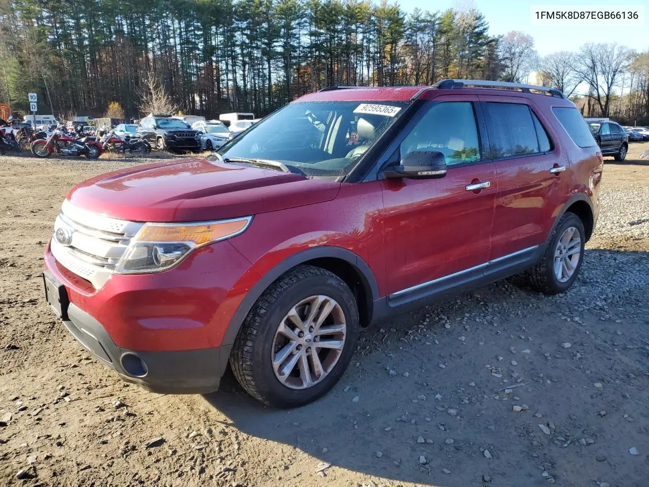 1FM5K8D87EGB66136 2014 Ford Explorer Xlt