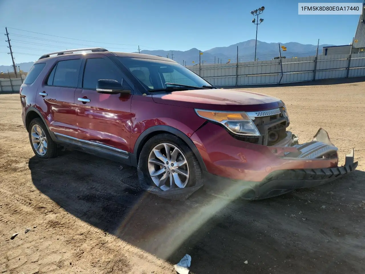 1FM5K8D80EGA17440 2014 Ford Explorer Xlt