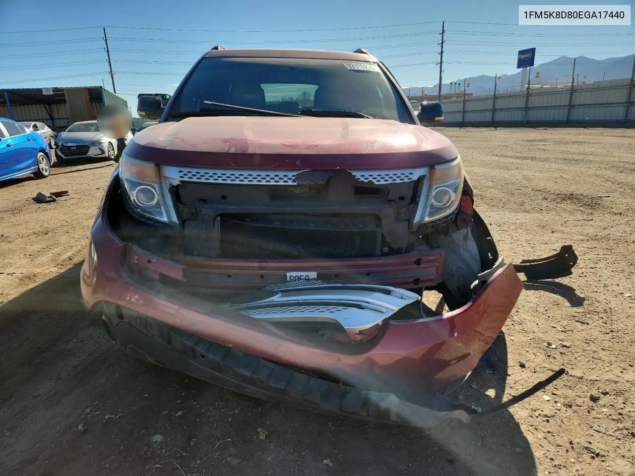 1FM5K8D80EGA17440 2014 Ford Explorer Xlt