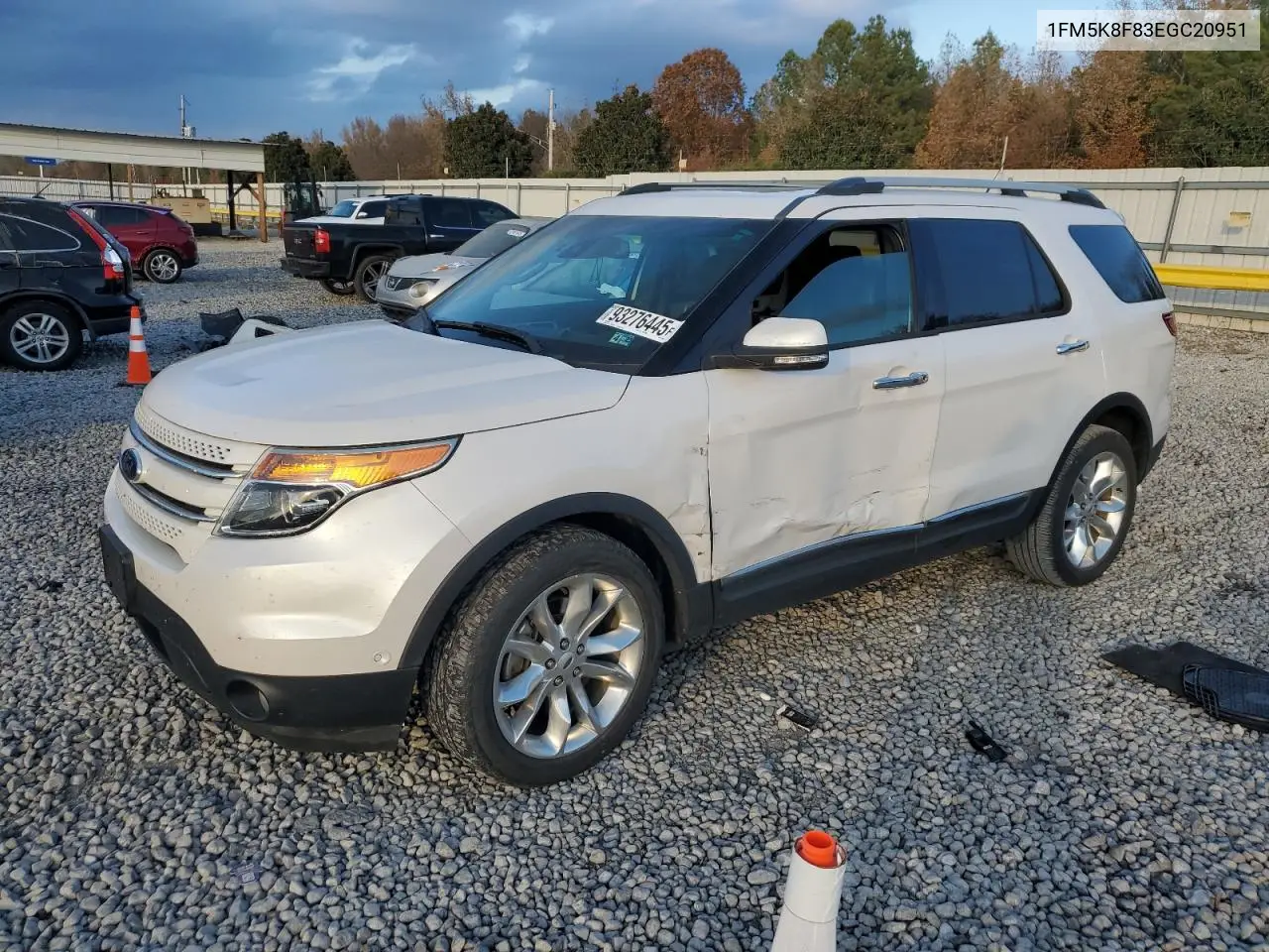 1FM5K8F83EGC20951 2014 Ford Explorer Limited