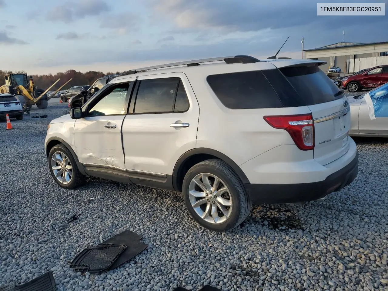 1FM5K8F83EGC20951 2014 Ford Explorer Limited