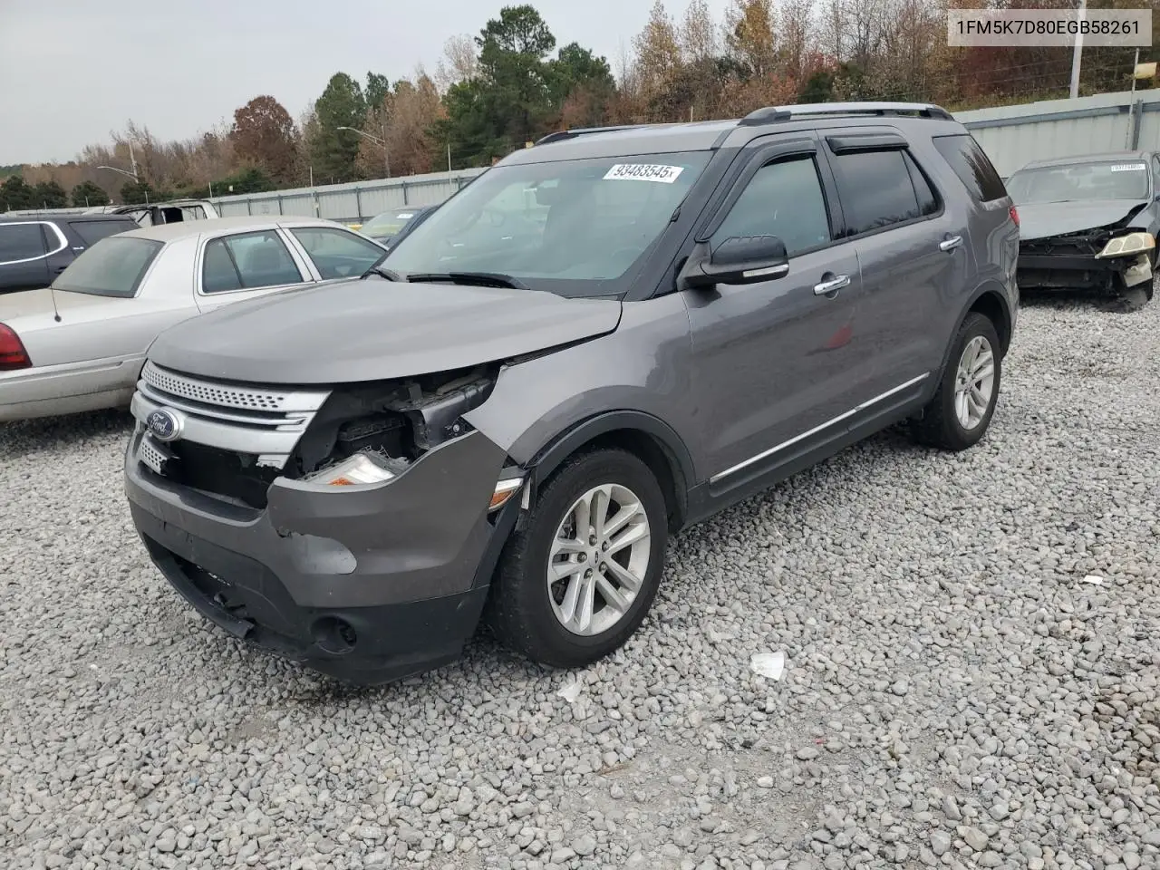 1FM5K7D80EGB58261 2014 Ford Explorer Xlt