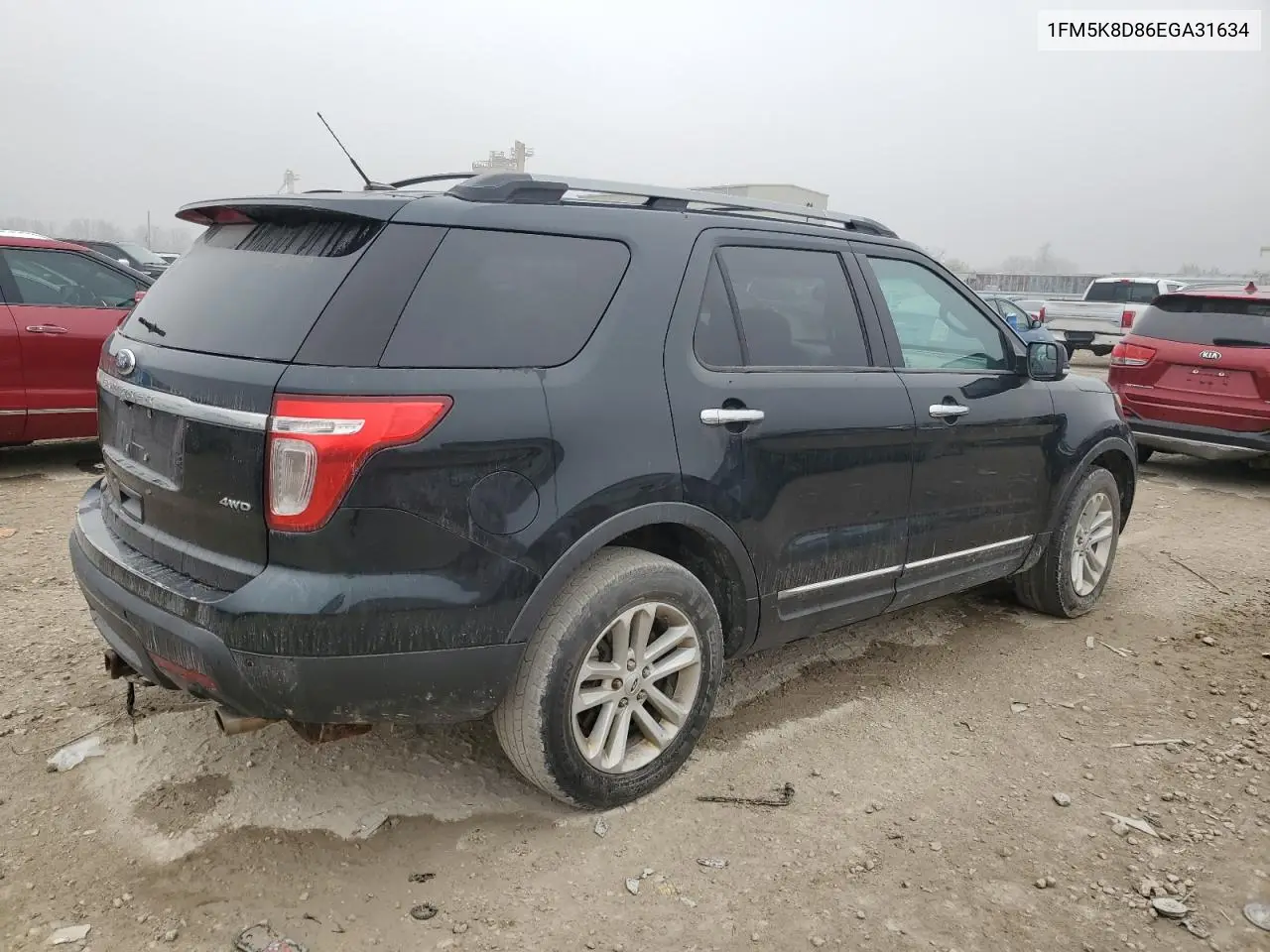 1FM5K8D86EGA31634 2014 Ford Explorer Xlt