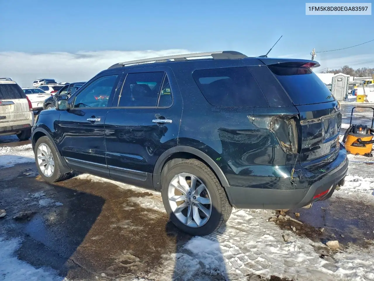 1FM5K8D80EGA83597 2014 Ford Explorer Xlt