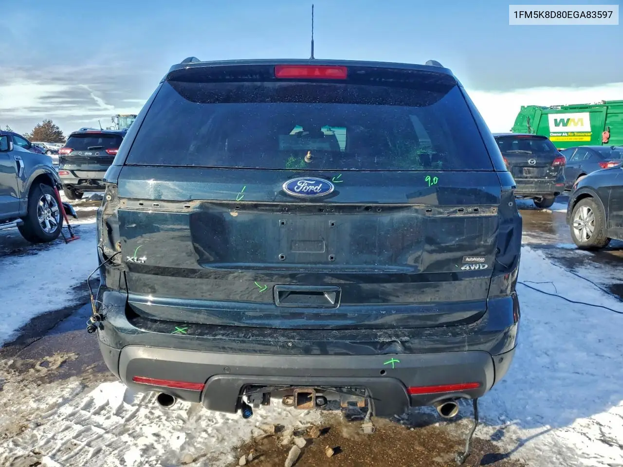 1FM5K8D80EGA83597 2014 Ford Explorer Xlt