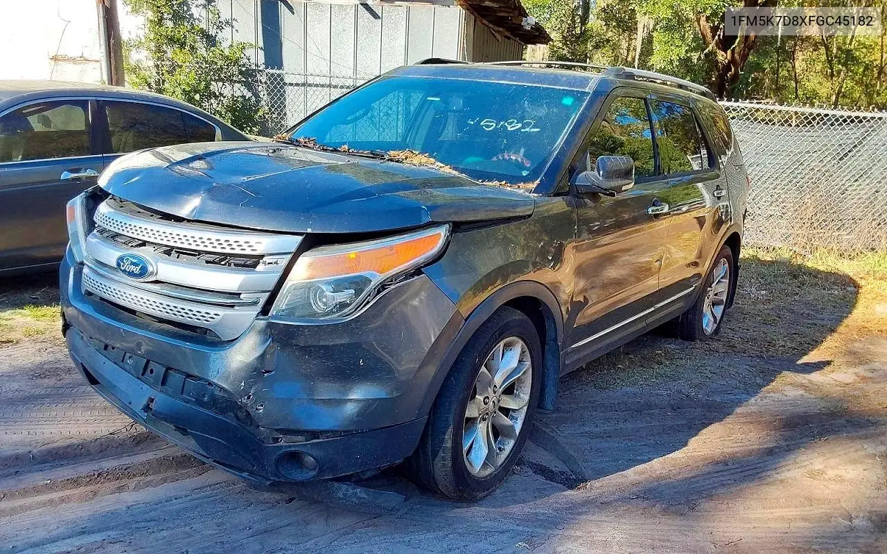 1FM5K7D8XFGC45182 2015 Ford Explorer Xlt