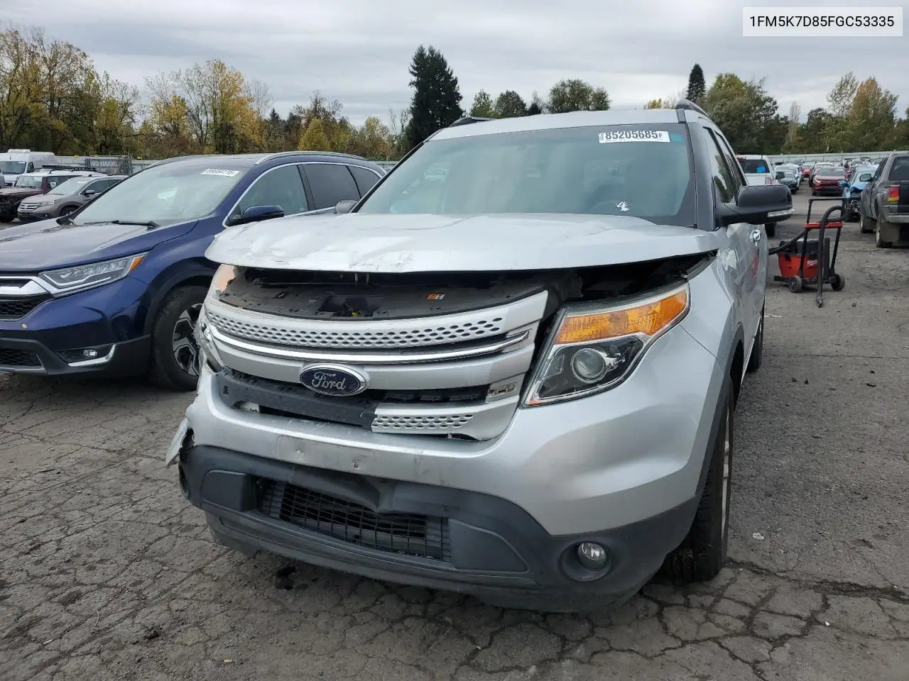 1FM5K7D85FGC53335 2015 Ford Explorer Xlt