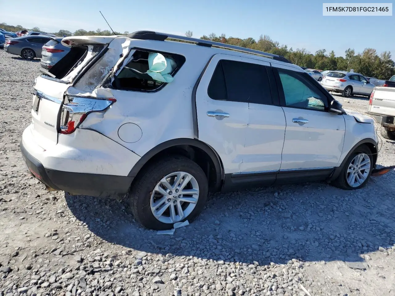 1FM5K7D81FGC21465 2015 Ford Explorer Xlt