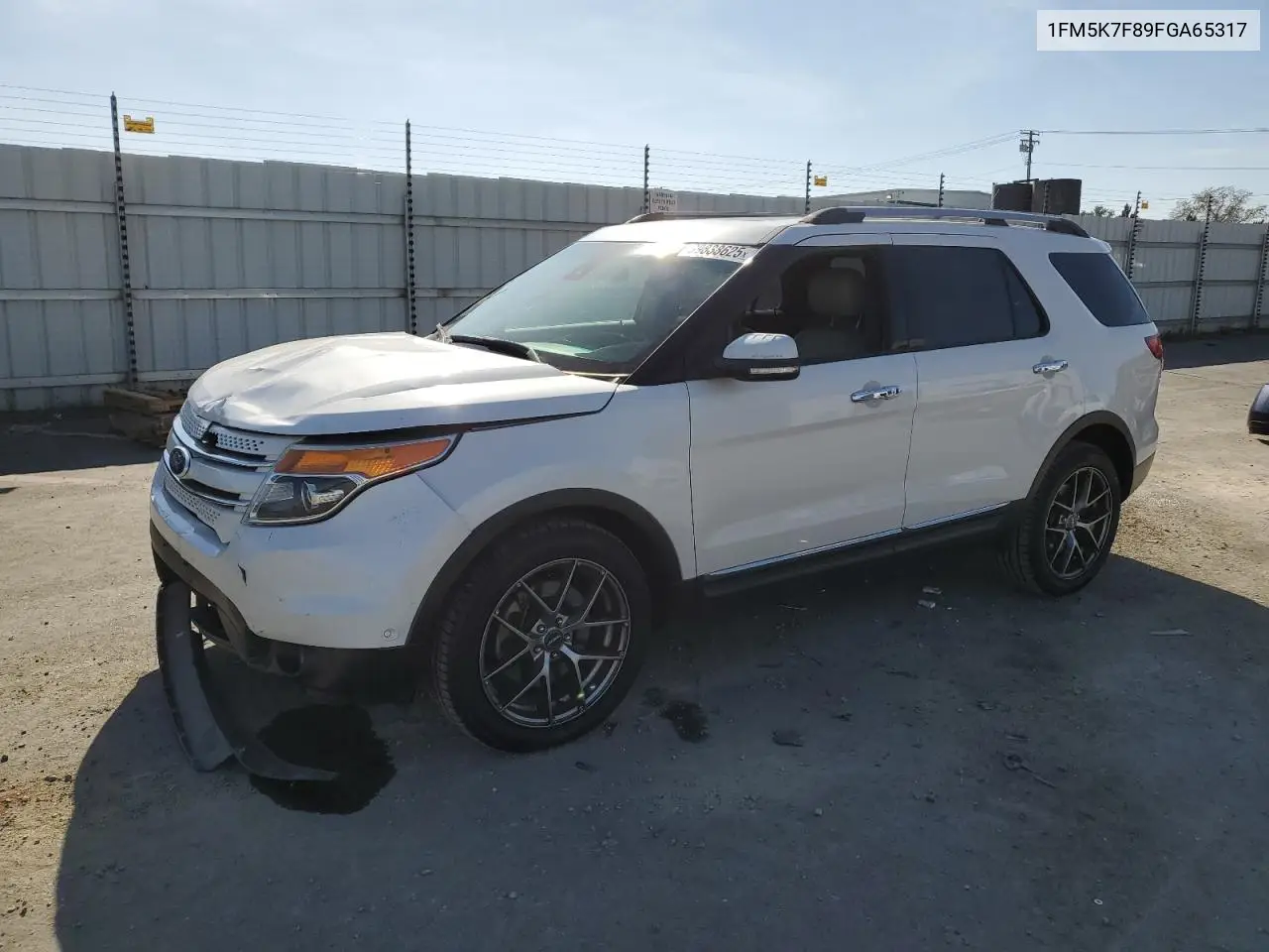 1FM5K7F89FGA65317 2015 Ford Explorer Limited