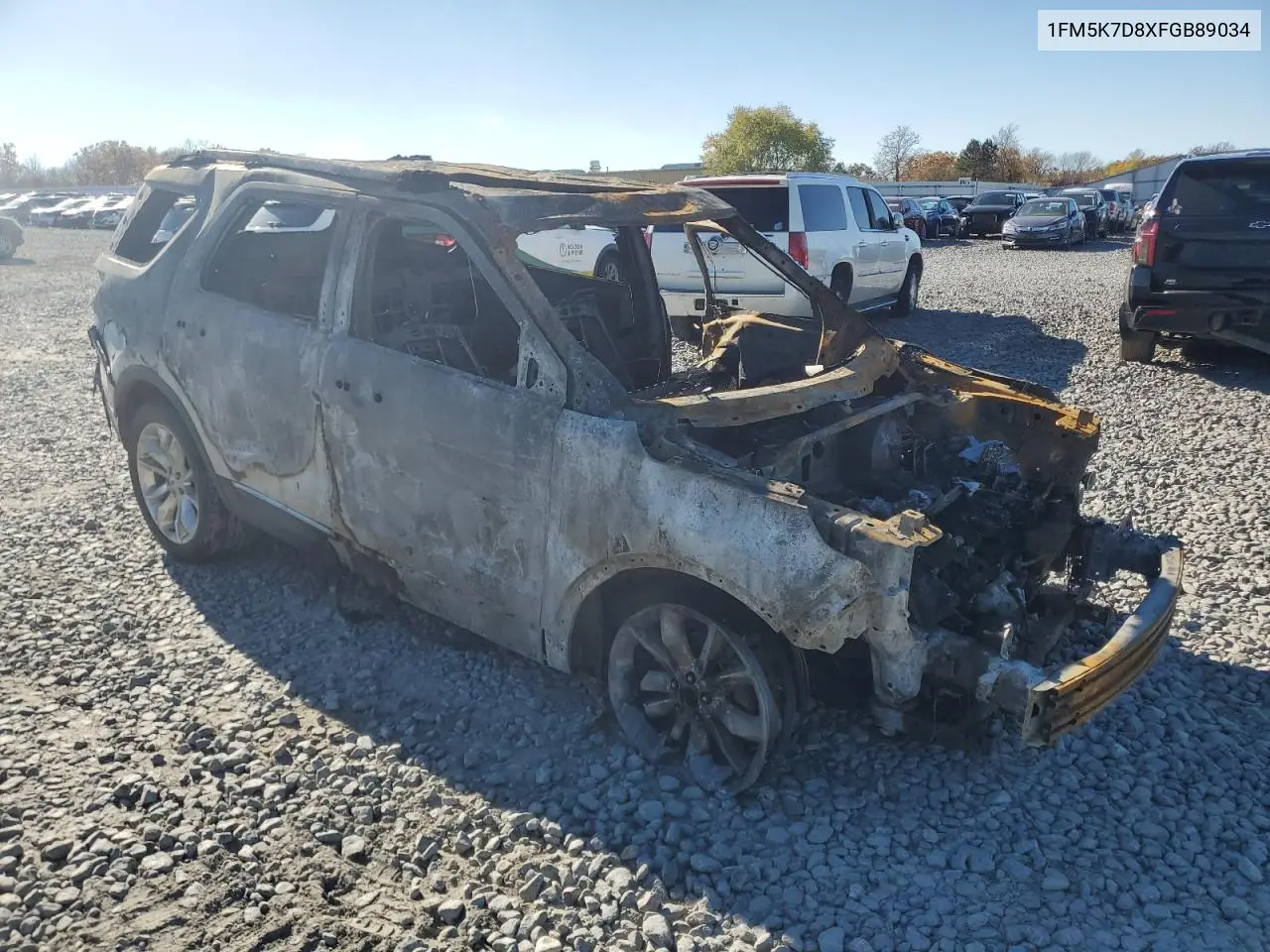 1FM5K7D8XFGB89034 2015 Ford Explorer Xlt