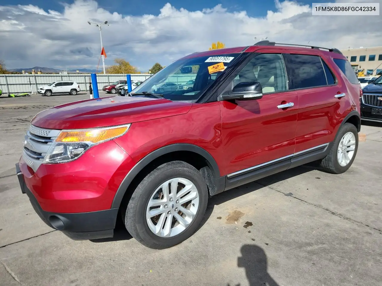 1FM5K8D86FGC42334 2015 Ford Explorer Xlt