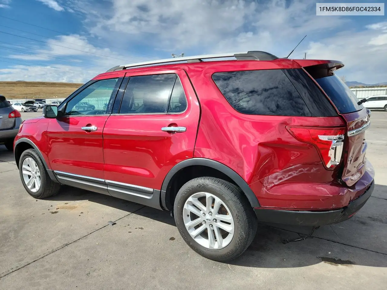 1FM5K8D86FGC42334 2015 Ford Explorer Xlt