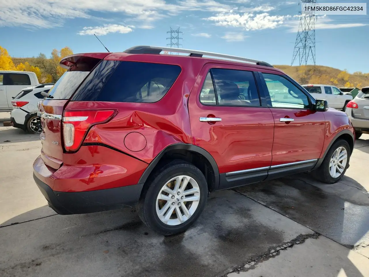 1FM5K8D86FGC42334 2015 Ford Explorer Xlt