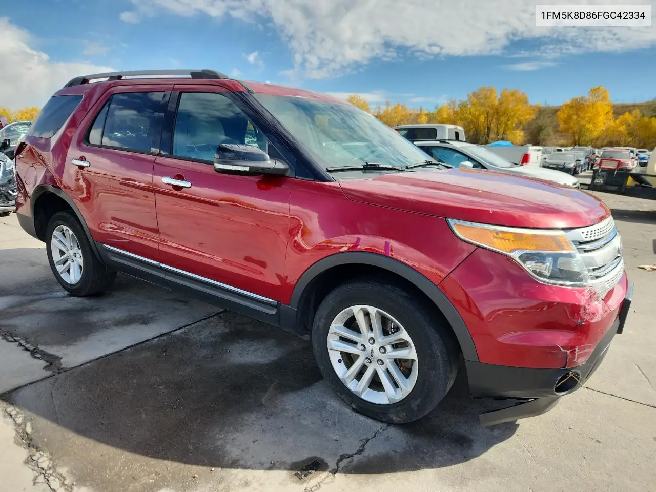 1FM5K8D86FGC42334 2015 Ford Explorer Xlt