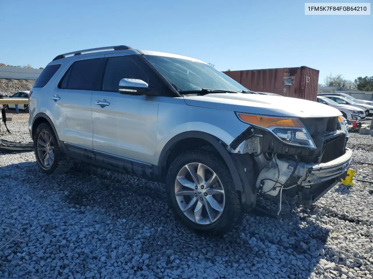 1FM5K7F84FGB64210 2015 Ford Explorer Limited
