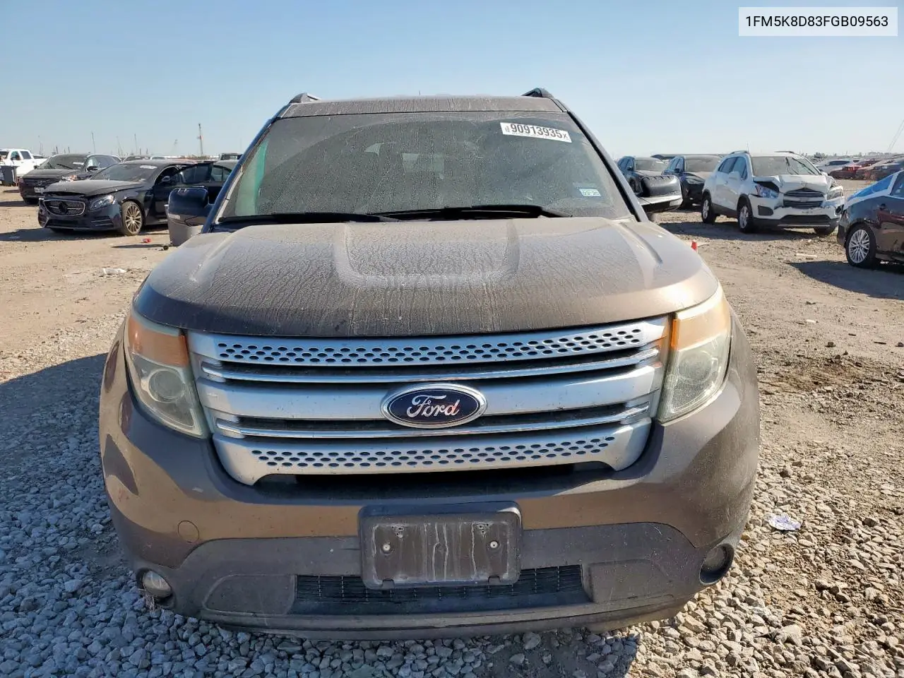 1FM5K8D83FGB09563 2015 Ford Explorer Xlt