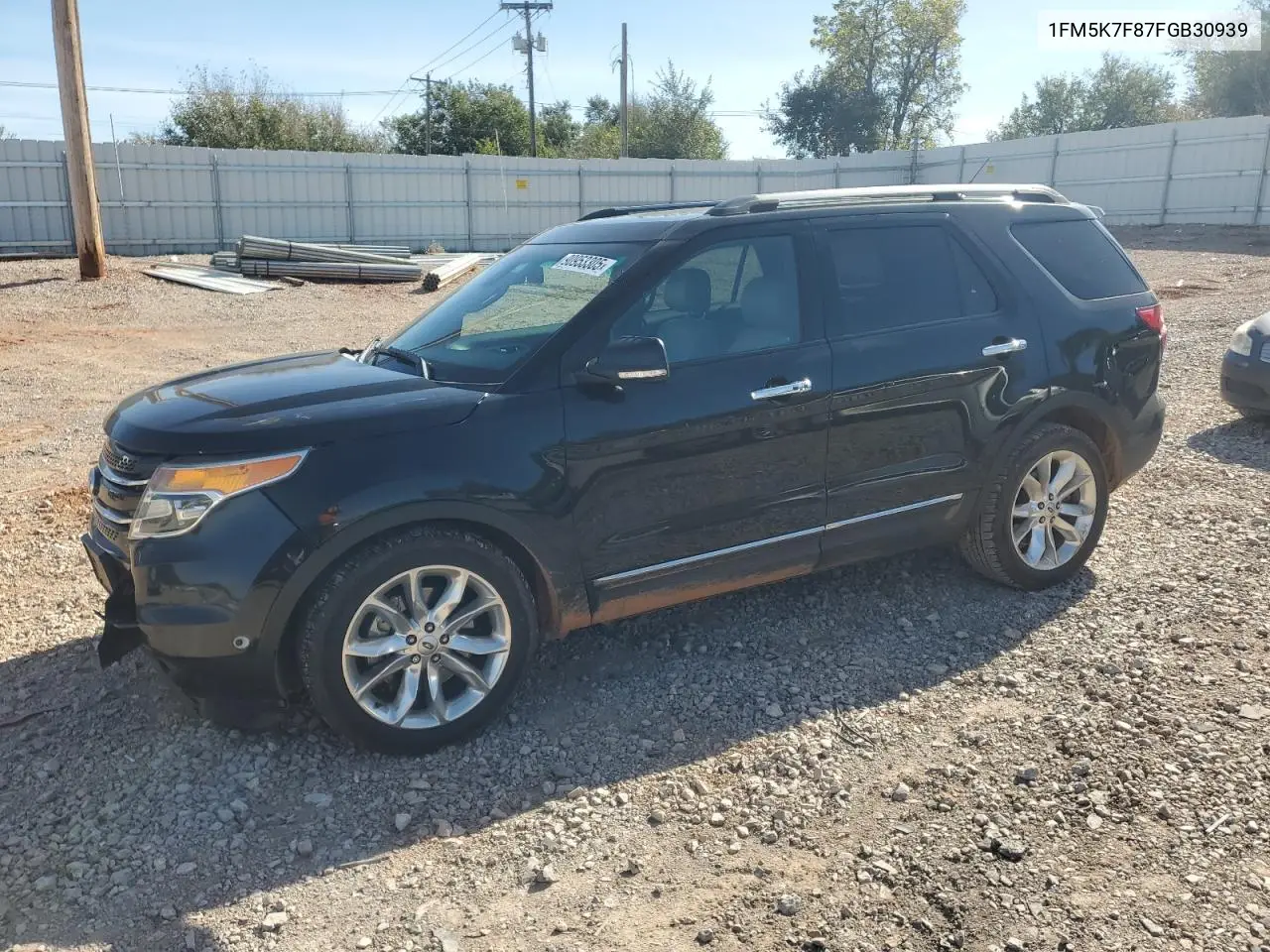 1FM5K7F87FGB30939 2015 Ford Explorer Limited