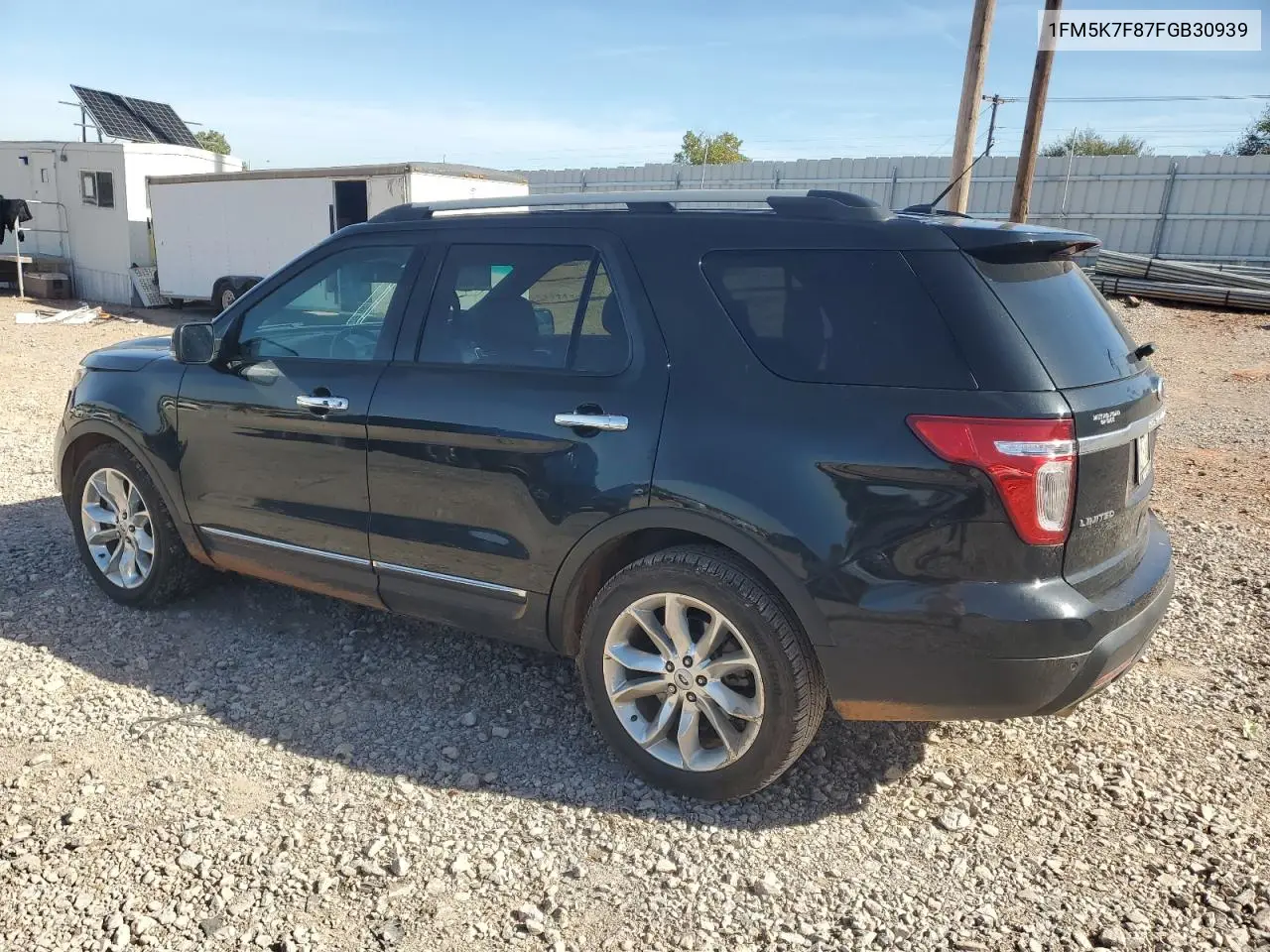1FM5K7F87FGB30939 2015 Ford Explorer Limited