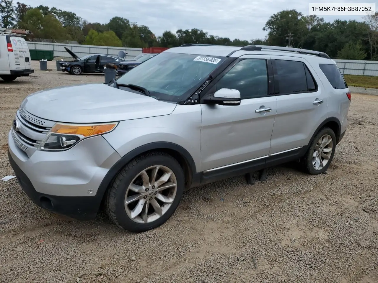 1FM5K7F86FGB87052 2015 Ford Explorer Limited
